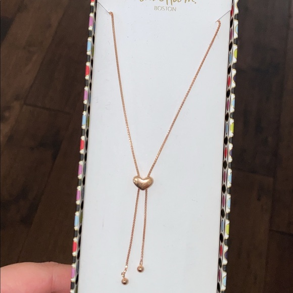 Isabella M. Boston Rose Gold Heart Necklace - Picture 2 of 3